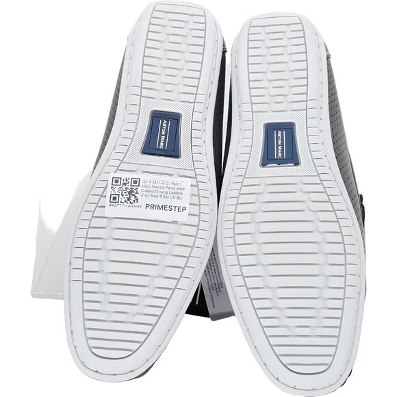 Aston Marc Perforated Driving Loafers Gray Slip-On Mens US 9.5M - Picture 6 of 6